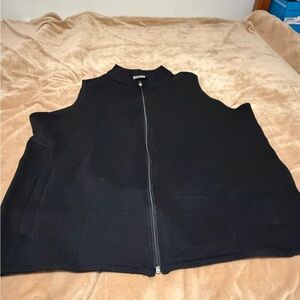 Tasc Performance Bamboo Black Sleeveless Zip Front Vest Men’s XL